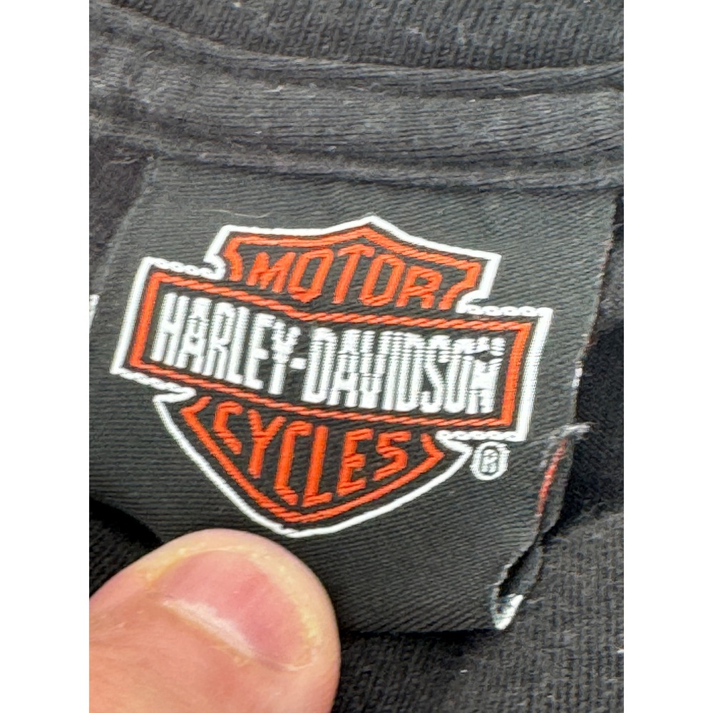 Harley-Davidson T-Shirt Mens Large Black London Warr's King's Road Graphic Tee‎ - Picture 6 of 12